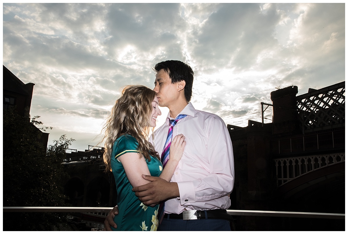 Wedding Photography Manchester - Stephanie and James's Pre wedding Shoot in Castlefield 10