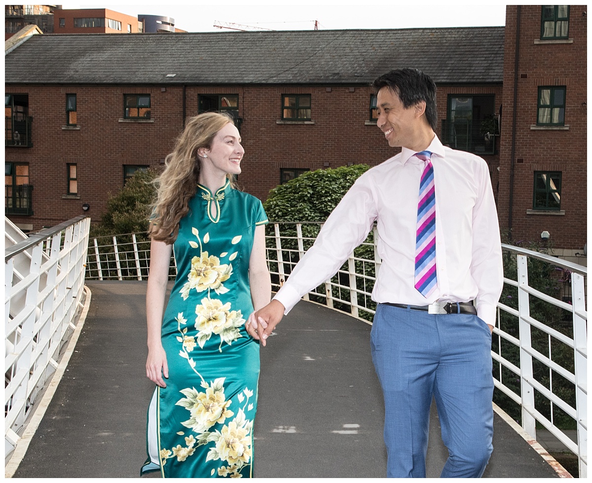 Wedding Photography Manchester - Stephanie and James's Pre wedding Shoot in Castlefield 14