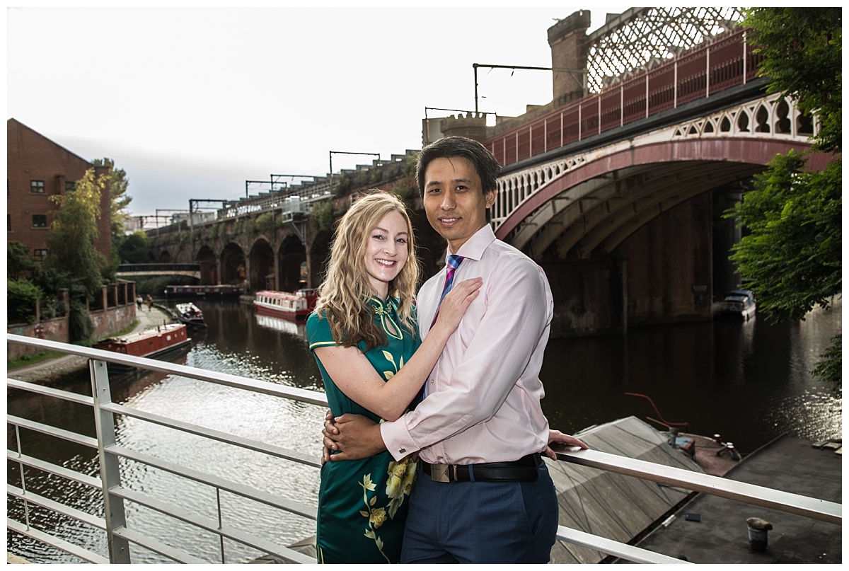 Wedding Photography Manchester - Stephanie and James's Pre wedding Shoot in Castlefield 15