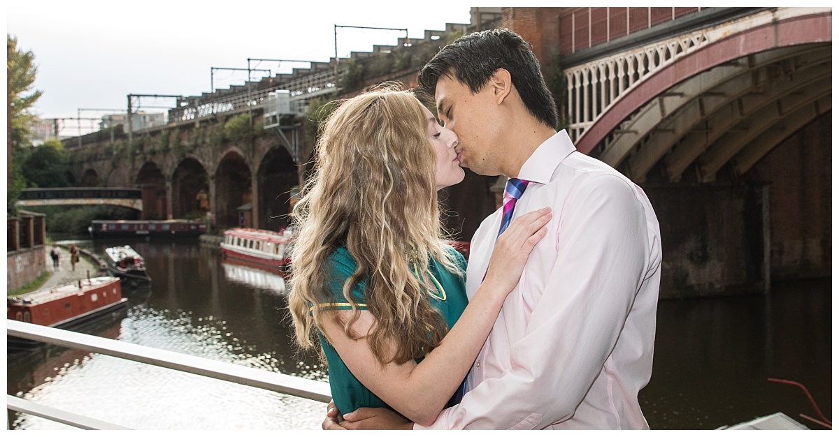 Wedding Photography Manchester - Stephanie and James's Pre wedding Shoot in Castlefield 16